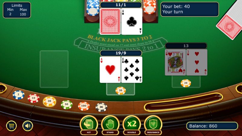 Cách chơi blackjack online